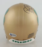 Rocky Bleier Signed Notre Dame Fighting Irish Mini Helmet Inscrbd 66 Natl Champs