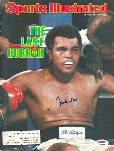 Muhammad Ali Autographed Sports Illustrated Magazine Cover PSA/DNA #S01619