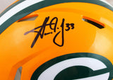 Aaron Jones Signed Green Bay Packers F/S Speed Authentic Helmet-Beckett W Holo