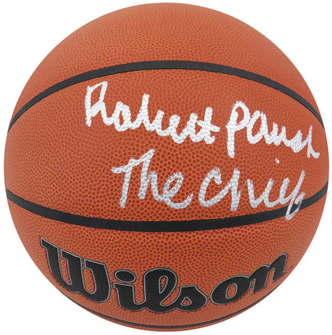 Robert Parish (CELTICS) Signed Wilson I/O NBA Basketball w/The Chief - (SS COA)
