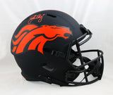 John Elway Signed Denver Broncos F/S Eclipse Speed Helmet - Beckett W *Orange