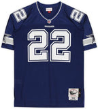 Emmitt Smith Dallas Cowboys Signed Navy Mitchell & Ness Authentic Jersey