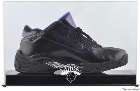 New York Knicks Team Logo Basketball Shoe Display Case-Fanatics