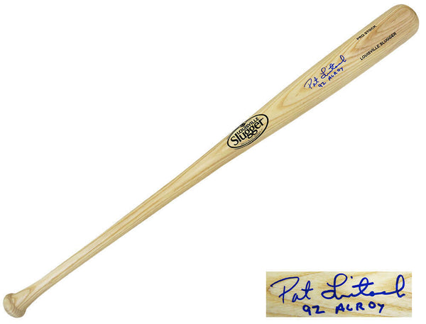 Pat Listach Signed Louisville Slugger Blonde Baseball Bat w/92 AL ROY - (SS COA)