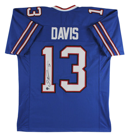 Gabriel Davis Authentic Signed Blue Pro Style Jersey Autographed BAS Witnessed