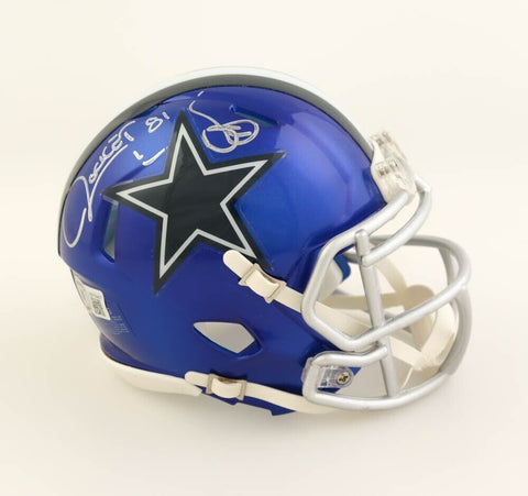 Raghib "Rocket" Ismail Signed Dallas Cowboys Flash Speed Mini Helmet (Beckett)