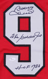 Bobby Hull Signed Blackhawks Career Stat Jersey Inscibd The Golden Jet (JSA COA)