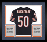 FRMD Mike Singletary Bears Signed Mitchell & Ness Navy Jersey "HOF 98" Ins
