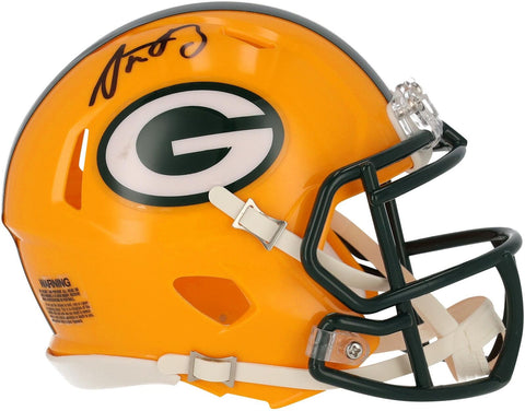 Aaron Rodgers Green Bay Packers Signed Riddell Speed Mini Helmet
