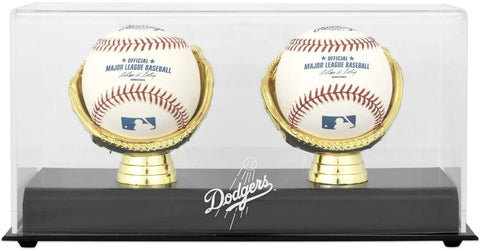 Dodgers Gold Glove Double Baseball Logo Display Case - Fanatics