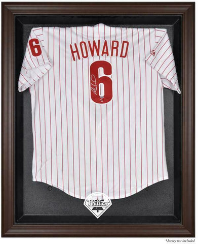 Phillies Brown Framed Logo Jersey Display Case-Fanatics Authentic