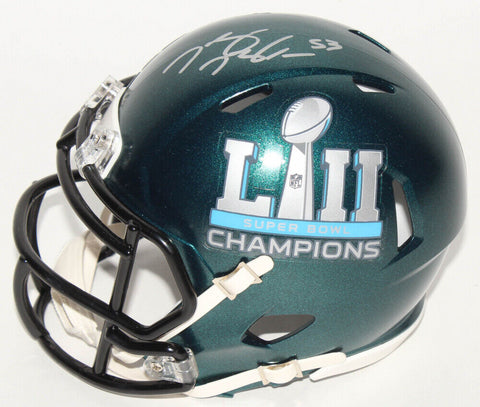 Nigel Bradham Signed Eagles Super Bowl LII Speed Mini Helmet (JSA COA)
