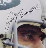 1969 New York Jets 24 Signed Framed 16x20 Namath Close Up Photo Fanatics Steiner