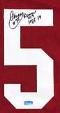 Aeneas Williams Autographed/Signed Arizona Red Custom Jersey - "HOF 2014"