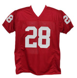 Adrian Peterson Autographed College Style Red XL Jersey Beckett BAS 33994