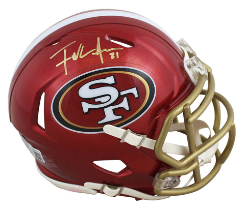 49ers Frank Gore Authentic Signed Flash Speed Mini Helmet BAS Witnessed
