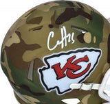 Clyde Edwards-Helaire Kansas City Chiefs Signed Camo Alternate Mini Helmet
