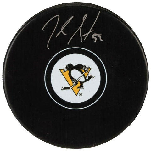 JAKE GUENTZEL Autographed Pittsburgh Penguins Logo Hockey Puck FANATICS