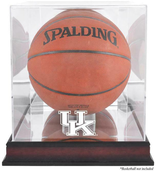 Kentucky Wildcats Mahogany Basketball Display Case with Mirror Back - Fanatics