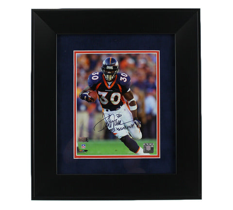Terrell Davis Signed Denver Broncos Famed 8x10 NFL Photo - "SB XXXII MVP"