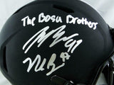Nick Bosa/Joey Bosa Signed Buckeyes F/S Eclipse Authentic Helmet- Beckett W Auth