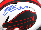 AJ Epenesa Autographed Buffalo Bills Lunar Speed Mini Helmet-Beckett W Hologram