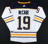 Jake McCabe Signed Buffalo Sabres Custom Style Jersey (JSA COA) Defenseman