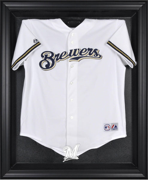 Milwaukee Brewers Black Framed Logo Jersey Display Case Authentic