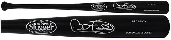 Cecil Fielder Signed Louisville Slugger Pro Stock Black Baseball Bat - (SS COA)