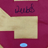 Autographed/Signed DEEBO SAMUEL San Francisco Gold Football Jersey JSA COA Auto
