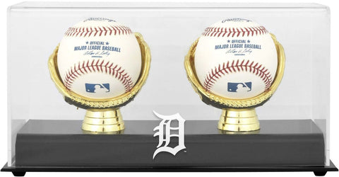 Tigers Gold Glove Double Baseball Logo Display Case - Fanatics