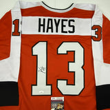 Autographed/Signed KEVIN HAYES Philadelphia Orange Hockey Jersey JSA COA Auto