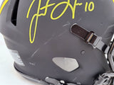 Justin Herbert Auto Chargers Eclipse Full Size Helmet (Scratch) Beckett WK11855