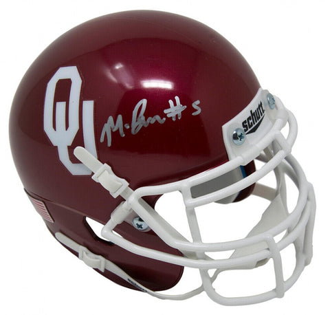 Marquise Brown Signed Schutt Oklahoma Sooners Mini-Helmet (JSA COA)