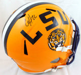 Clyde Edwards-Helaire Autographed LSU Tigers F/S Speed Helmet-Beckett W Hologram