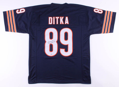 Mike Ditka Signed Chicago Bears Jersey (PSA COA) #89 All Pro Tight End / HOF