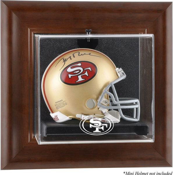 49ers Brown Mini Helmet Display Case - Fanatics