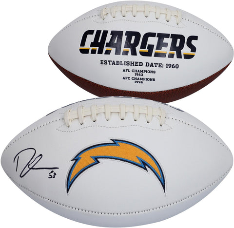 Derwin James Los Angeles Chargers Autographed White Panel Football