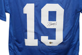 Kenny Golladay Autographed/Signed Pro Style Blue XL Jersey Beckett BAS 33696