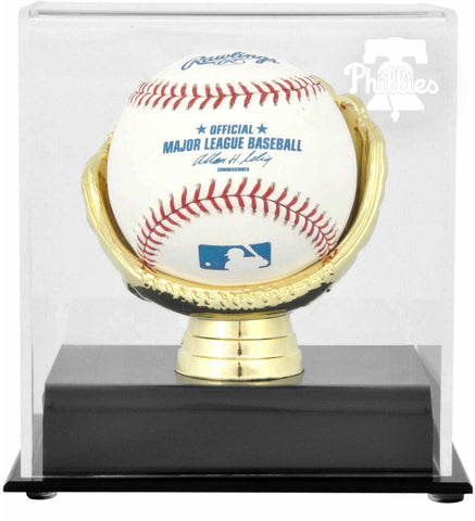 Philadelphia Phillies Gold Glove Single Baseball 2019 Logo Display Case