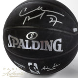 CHARLES BARKLEY Autographed Replica Black Spalding Basketball PANINI