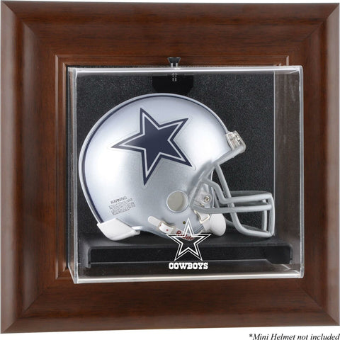 Cowboys Mini Helmet Display Case - Brown - Fanatics