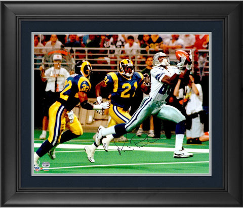 Michael Irvin Dallas Cowboys FRMD Signed 16x20 vs St. Louis Rams Photograph