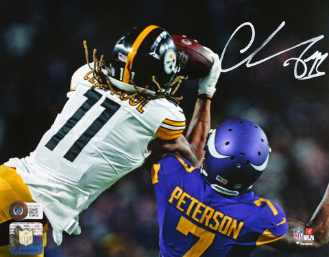 Chase Claypool Signed Pittsburgh Steelers 8x10 Catch FP Photo-Beckett W Hologram