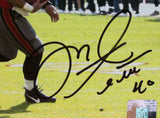 Mike Alstott Autographed Bucs Running 8x10 HM Photo-Beckett W Hologram*Black