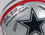 Bob Lilly Signed Cowboys 76 Speed Mini Helmet w/Americas Team-Beckett W Hologram