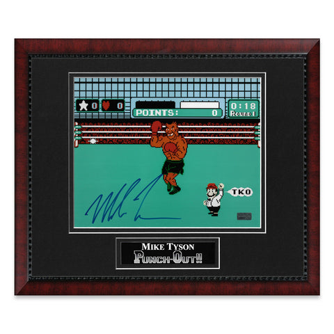 Mike Tyson Signed Autographed "Punch Out" Photo Framed to 11x14 NEP