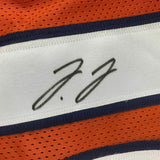 FRAMED Autographed/Signed JERRY JEUDY 33x42 Denver Orange Jersey JSA COA Auto