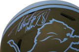 Adrian Peterson Autographed Detroit Lions Authentic Eclipse Helmet BAS 29347