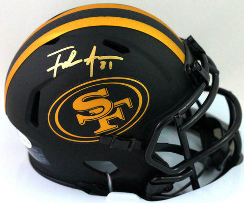 Frank Gore Autographed 49ers Eclipse Speed Mini Helmet-Beckett W *Gold